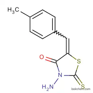 Molecular Structure of 124777-71-5 (4-Thiazolidinone, 3-amino-5-[(4-methylphenyl)methylene]-2-thioxo-)