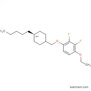 Molecular Structure of 126162-54-7 (Benzene, 1-ethoxy-2,3-difluoro-4-[(trans-4-pentylcyclohexyl)methoxy]-)