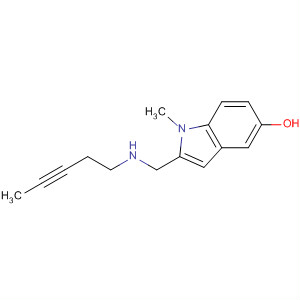 Molecular Structure of 133846-05-6 (1H-Indol-5-ol, 2-[(2-butynylmethylamino)methyl]-1-methyl-)