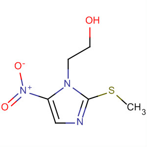 Molecular Structure of 1615-38-9 (1H-Imidazole-1-ethanol, 2-(methylthio)-5-nitro-)