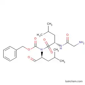 Molecular Structure of 170590-09-7 (L-Leucinamide,
N-[(phenylmethoxy)carbonyl]glycyl-N-[(1S)-1-formyl-3-methylbutyl]-)