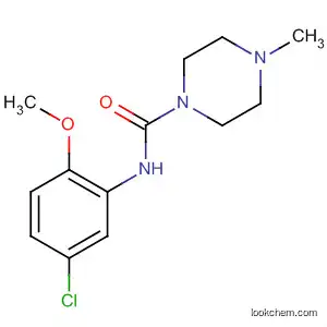 Molecular Structure of 196866-39-4 (1-Piperazinecarboxamide, N-(5-chloro-2-methoxyphenyl)-4-methyl-)