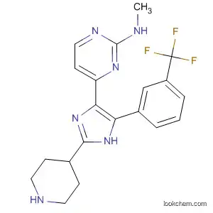 Molecular Structure of 200801-22-5 (2-Pyrimidinamine,
N-methyl-4-[2-(4-piperidinyl)-5-[3-(trifluoromethyl)phenyl]-1H-imidazol-4
-yl]-)
