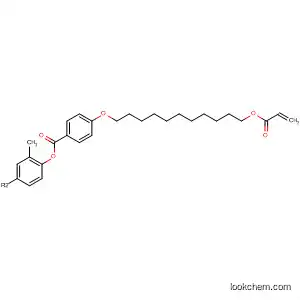 Molecular Structure of 215304-94-2 (Benzoic acid, 4-[[11-[(1-oxo-2-propenyl)oxy]undecyl]oxy]-,
2-methyl-1,4-phenylene ester)