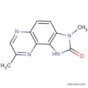 Molecular Structure of 252857-03-7 (2H-Imidazo[4,5-f]quinoxalin-2-one, 1,3-dihydro-3,8-dimethyl-)