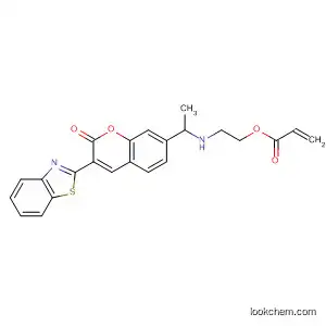 Molecular Structure of 366478-99-1 (2-Propenoic acid,
2-[[3-(2-benzothiazolyl)-2-oxo-2H-1-benzopyran-7-yl]ethylamino]ethyl
ester)