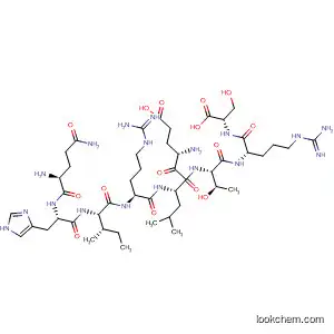 Molecular Structure of 384331-91-3 (L-Serine,
L-glutaminyl-L-histidyl-L-isoleucyl-L-arginyl-L-a-glutamyl-L-leucyl-L-threonyl
-L-arginyl-)