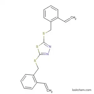 Molecular Structure of 462637-08-7 (1,3,4-Thiadiazole, 2,5-bis[[(ethenylphenyl)methyl]thio]-)