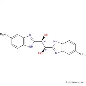 Molecular Structure of 478035-29-9 (1,2-Ethanediol, 1,2-bis(5-methyl-1H-benzimidazol-2-yl)-, (1R,2R)-rel-)