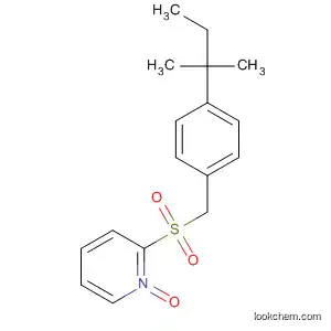 Molecular Structure of 478619-57-7 (Pyridine, 2-[[[4-(1,1-dimethylpropyl)phenyl]methyl]sulfonyl]-, 1-oxide)
