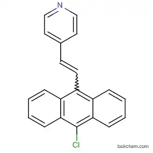 Molecular Structure of 481053-98-9 (Pyridine, 4-[2-(10-chloro-9-anthracenyl)ethenyl]-)