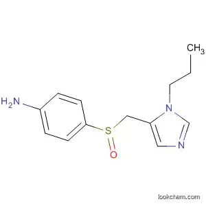 Molecular Structure of 597583-07-8 (Benzenamine, 4-[[(1-propyl-1H-imidazol-5-yl)methyl]sulfinyl]-)