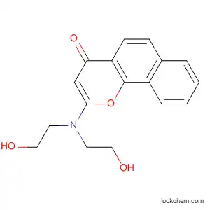 Molecular Structure of 69541-04-4 (4H-Naphtho[1,2-b]pyran-4-one, 2-[bis(2-hydroxyethyl)amino]-)