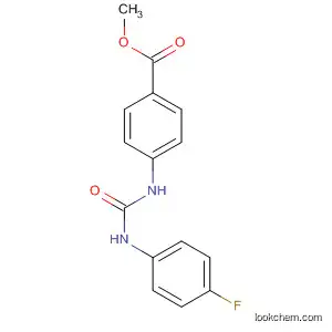 Molecular Structure of 721434-76-0 (Benzoic acid, 4-[[[(4-fluorophenyl)amino]carbonyl]amino]-, methyl ester)