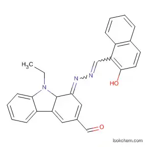 Molecular Structure of 727381-65-9 (9H-Carbazole-3-carboxaldehyde, 9-ethyl-,
[(2-hydroxy-1-naphthalenyl)methylene]hydrazone)