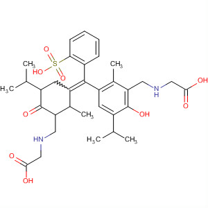 Glycine,  N-[[3-[[3-[[(carboxymethyl)amino]methyl]-4-hydroxy-2-methyl-5-(1-methyl  ethyl)phenyl](2-sulfophenyl)methylene]-2-methyl-5-(1-methylethyl)-6-oxo-  2,5-cyclohexadien-1-yl]methyl]-
