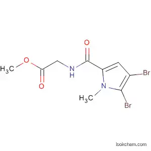 Molecular Structure of 777091-11-9 (Glycine, N-[(4,5-dibromo-1-methyl-1H-pyrrol-2-yl)carbonyl]-, methyl
ester)