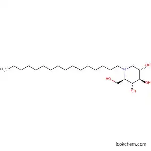 Molecular Structure of 79206-14-7 (3,4,5-Piperidinetriol, 1-hexadecyl-2-(hydroxymethyl)-, (2R,3R,4R,5S)-)