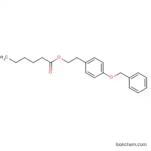 Molecular Structure of 794564-01-5 (Hexanoic acid, 2-[4-(phenylmethoxy)phenyl]ethyl ester)