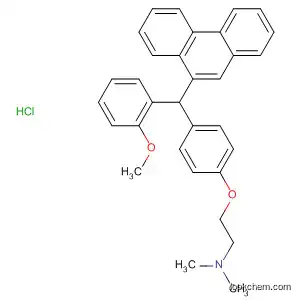 Molecular Structure of 796874-08-3 (Ethanamine,
2-[4-[(2-methoxyphenyl)-9-phenanthrenylmethyl]phenoxy]-N,N-dimethyl-,
hydrochloride)