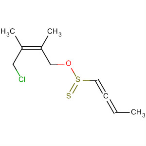 Molecular Structure of 799266-92-5 (1,2-Butadiene-1-sulfinothioic acid,
S-[(2Z)-4-chloro-2,3-dimethyl-2-butenyl] ester)