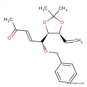 Molecular Structure of 855269-63-5 (3-Penten-2-one,
5-[(4R,5S)-5-ethenyl-2,2-dimethyl-1,3-dioxolan-4-yl]-5-(phenylmethoxy)-
, (3E,5R)-)