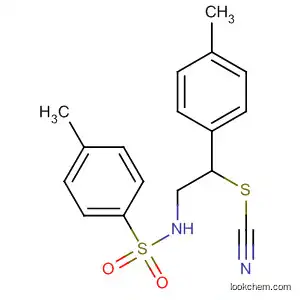 Molecular Structure of 866023-78-1 (Thiocyanic acid,
1-(4-methylphenyl)-2-[[(4-methylphenyl)sulfonyl]amino]ethyl ester)