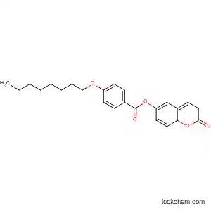 Molecular Structure of 866100-01-8 (Benzoic acid, 4-(octyloxy)-, 2-oxo-2H-1-benzopyran-6-yl ester)