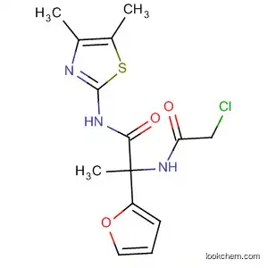 Molecular Structure of 870246-36-9 (2-Furanpropanamide,
a-[(chloroacetyl)amino]-N-(4,5-dimethyl-2-thiazolyl)-)