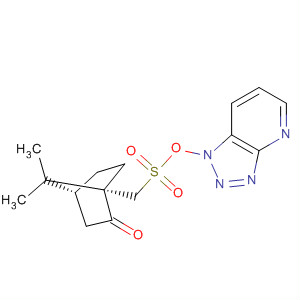 Bicyclo[2.2.1]heptan-2-one,  7,7-dimethyl-1-[[(1H-1,2,3-triazolo[4,5-b]pyridin-1-yloxy)sulfonyl]methyl]-,  (1S,4R)-
