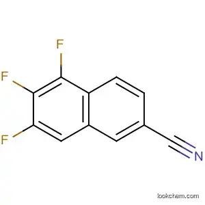 Molecular Structure of 874817-33-1 (2-Naphthalenecarbonitrile, 5,6,7-trifluoro-)
