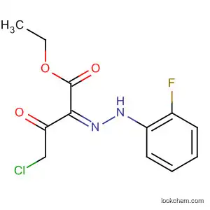 Molecular Structure of 874916-32-2 (Butanoic acid, 4-chloro-2-[(2-fluorophenyl)hydrazono]-3-oxo-, ethyl
ester, (2Z)-)