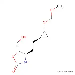 2-Oxazolidinone,
5-(hydroxymethyl)-4-[2-[(1R,2R)-2-(methoxymethoxy)cyclopropyl]ethyl]-,
(4R,5S)-