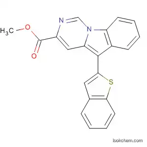 Molecular Structure of 877170-56-4 (Pyrimido[1,6-a]indole-3-carboxylic acid, 5-benzo[b]thien-2-yl-, methyl
ester)
