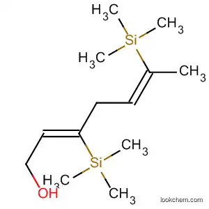 Molecular Structure of 877384-51-5 (2,5-Heptadien-1-ol, 3,6-bis(trimethylsilyl)-, (2Z,5Z)-)
