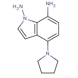 1H-Indole-1,7-diamine, 4-(1-pyrrolidinyl)-