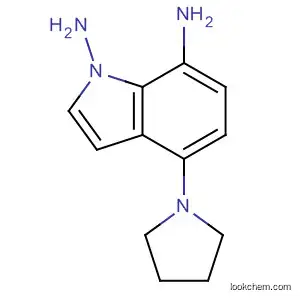 Molecular Structure of 877469-58-4 (1H-Indole-1,7-diamine, 4-(1-pyrrolidinyl)-)