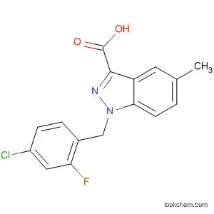 1H-Indazole-3-carboxylic acid,
1-[(4-chloro-2-fluorophenyl)methyl]-5-methyl-