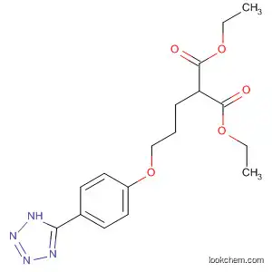 Molecular Structure of 877929-38-9 (Propanedioic acid, [3-[4-(1H-tetrazol-5-yl)phenoxy]propyl]-, diethyl ester)