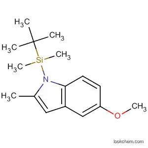 Molecular Structure of 877996-25-3 (1H-Indole, 1-[(1,1-dimethylethyl)dimethylsilyl]-5-methoxy-2-methyl-)
