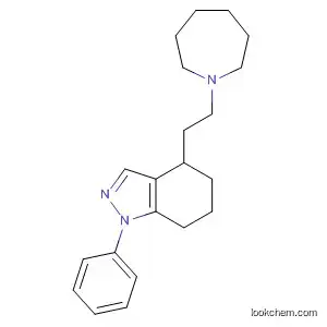 Molecular Structure of 878021-83-1 (1H-Indazole,
4-[2-(hexahydro-1H-azepin-1-yl)ethyl]-4,5,6,7-tetrahydro-1-phenyl-)