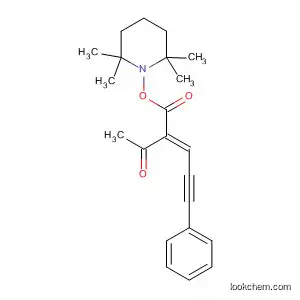 Molecular Structure of 878494-46-3 (3-Hexen-5-yn-2-one,
6-phenyl-3-[[(2,2,6,6-tetramethyl-1-piperidinyl)oxy]carbonyl]-, (3E)-)