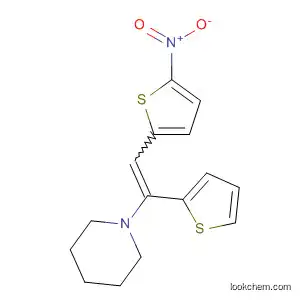 Molecular Structure of 878886-85-2 (Piperidine, 1-[2-(5-nitro-2-thienyl)-1-(2-thienyl)ethenyl]-)