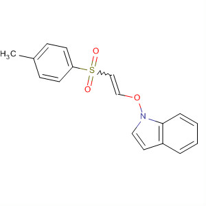 1H-Indole, 1-[[2-[(4-methylphenyl)sulfonyl]ethenyl]oxy]-