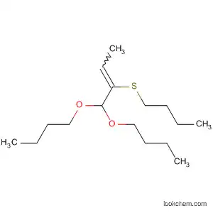 Molecular Structure of 879005-79-5 (2-Butene, 1,1-dibutoxy-2-(butylthio)-)