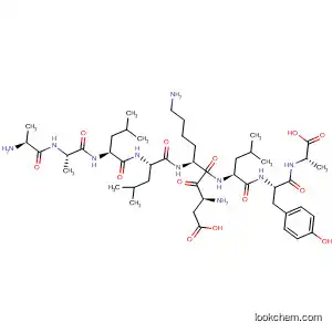 Molecular Structure of 879097-85-5 (L-Alanine,
L-alanyl-L-alanyl-L-leucyl-L-leucyl-L-a-aspartyl-L-lysyl-L-leucyl-L-tyrosyl-)