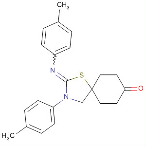 1-Thia-3-azaspiro[4.5]decan-8-one,  3-(4-methylphenyl)-2-[(4-methylphenyl)imino]-