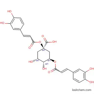 Molecular Structure of 879293-19-3 (Cyclohexanecarboxylic acid,
1,3-bis[[3-(3,4-dihydroxyphenyl)-1-oxo-2-propenyl]oxy]-4,5-dihydroxy-,
(1R,3R,4R,5R)-rel-)