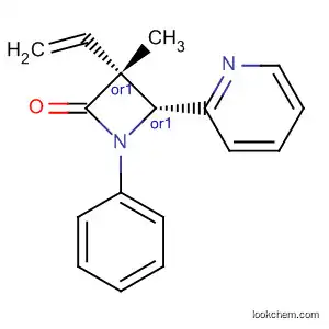 Molecular Structure of 879296-32-9 (2-Azetidinone, 3-ethenyl-3-methyl-1-phenyl-4-(2-pyridinyl)-, (3R,4R)-rel-)