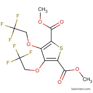 Molecular Structure of 879366-03-7 (2,5-Thiophenedicarboxylic acid, 3,4-bis(2,2,2-trifluoroethoxy)-, dimethyl
ester)